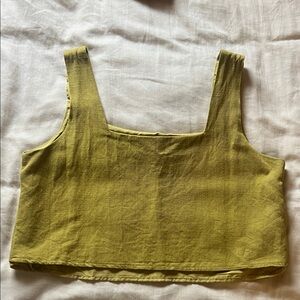 Olive Green Women's Crop Top